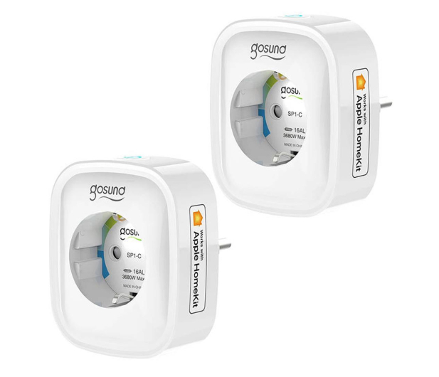 Gosund Inteligentne gniazdko WiFi SP1-H, 2 sztuki (HomeKit) (dwupak - 1308829 - zdjęcie